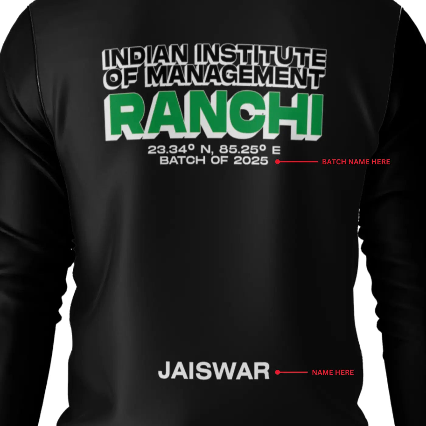 Official IIM Ranchi Zipper